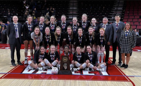 Benet Girl’s Volleyball brings home the IHSA 2022 State Second Place Trophy 