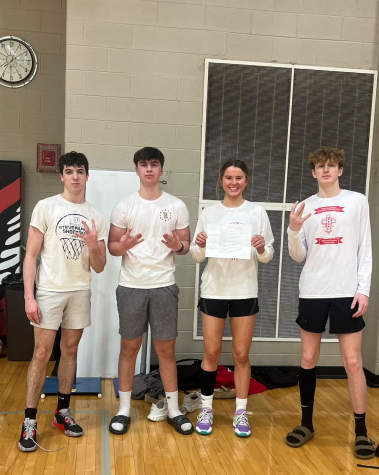 The Laney Lads, with team members Lenee Beaumont, Samuel Driscoll, Declan Hanus, and Connor Serafin, are the winners of March Madness. 