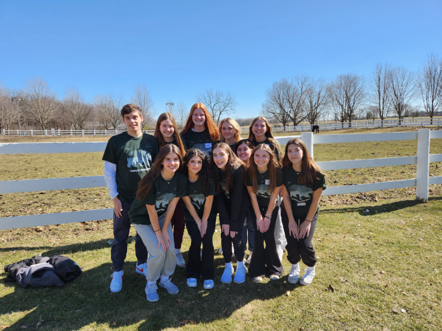 Two+teams+from+Benet+Academys+Environmental+Club+pose+from+a+group+picture+during+the+Northern+Illinois+Envirothon+Competition.