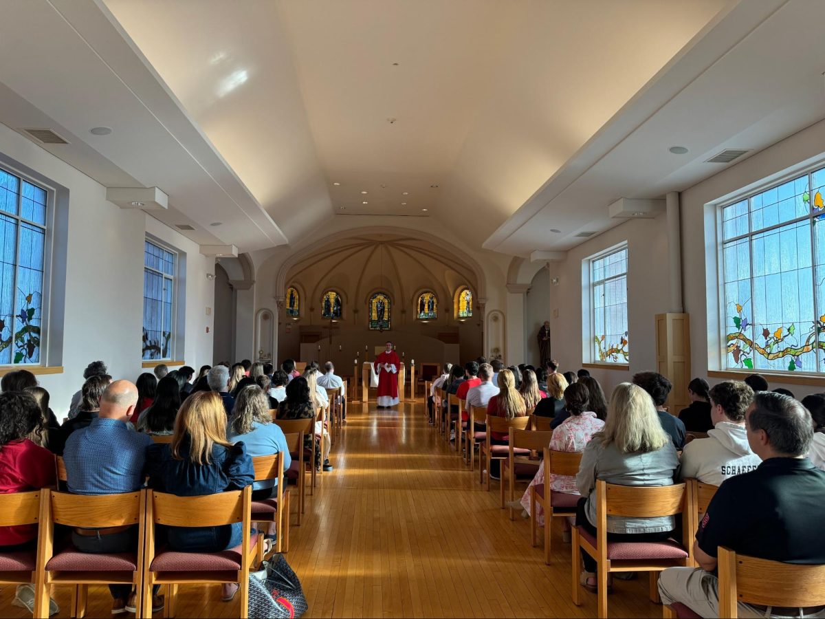 Benet Scholars continued the unique, Catholic mission of Benet Academy through participation in this late start Mass.