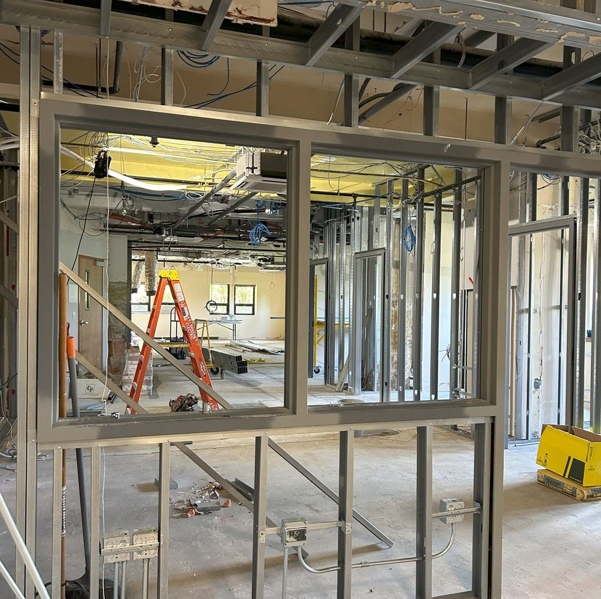 During the summer months, Benet Academy students faced disruptions to their movement around the school due to the construction of the Welcome Center.