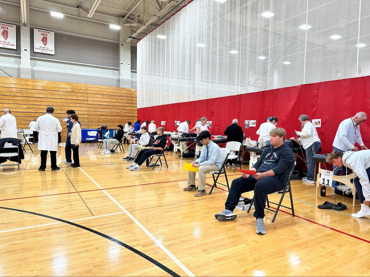 Students are screened by YH4L in St. Ronald’s Gym.