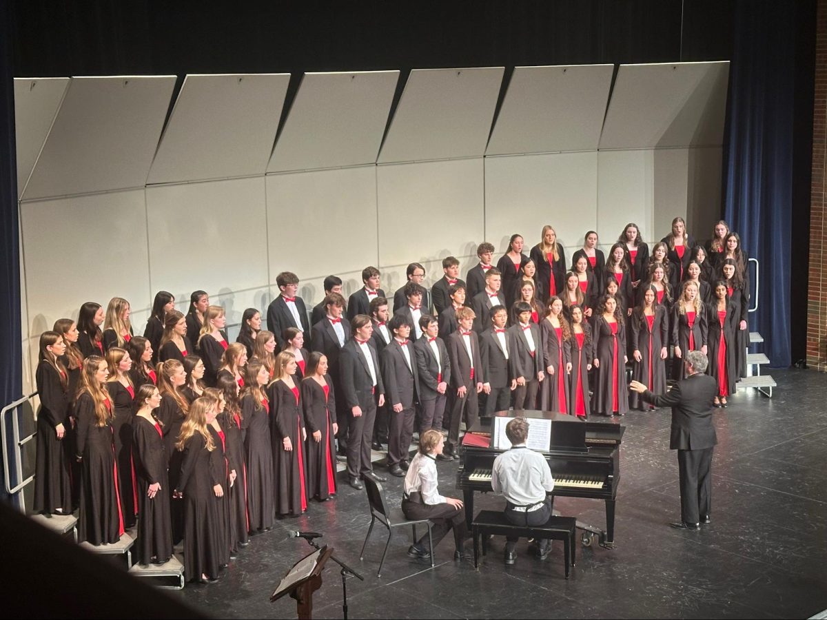 The Concert Chorale performs in the 2024 Benet Choir Concert.