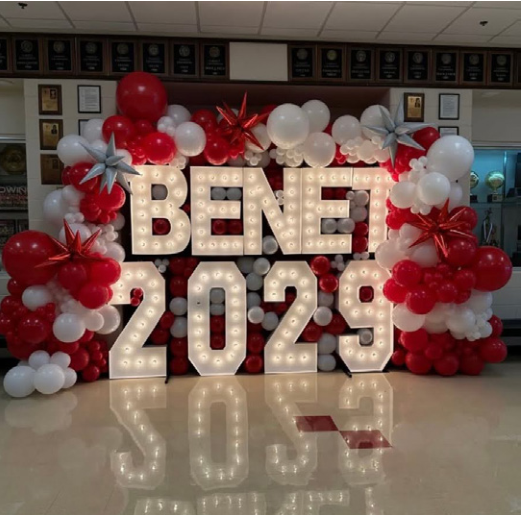 A sign from the "Welcome to Benet" Event.