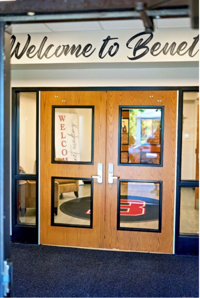 A glimpse of the new welcome center that students were greeted with on the first day of school!