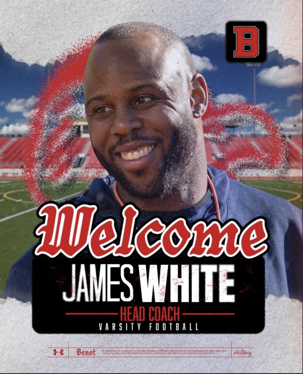 The announcement post stating the James White would be the next head football coach.