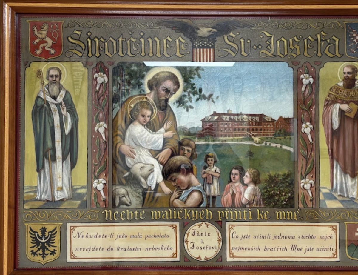 Painting in St. Joseph’s Hall, which most Benet students see every day!