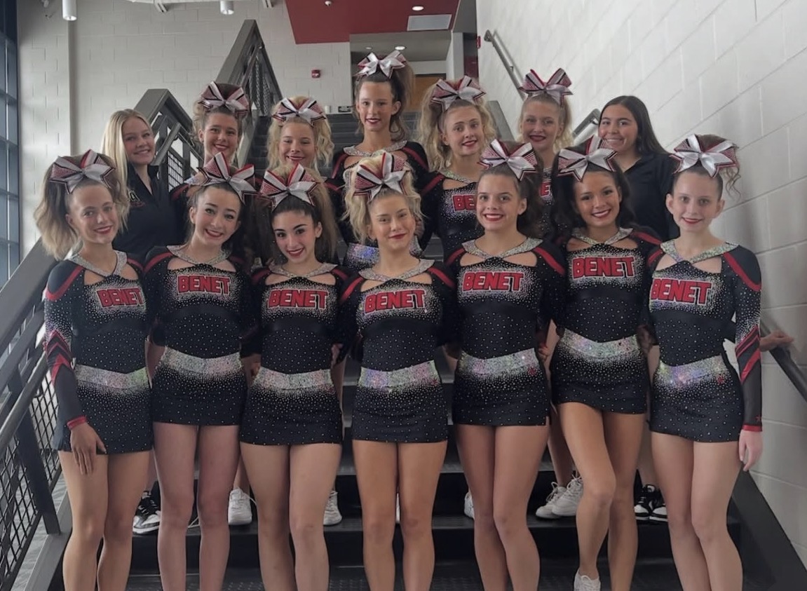 Benet’s cheerleading team had a long season filled with immense talent, breakthroughs, and pure athleticism.